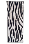 australian activewear australian made tiger print GYM towel recycled black white