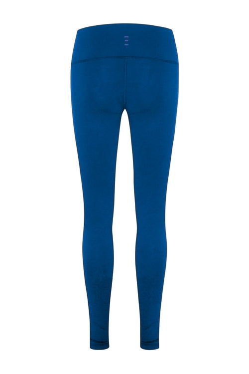 Navy blue full length legging with phone pocket