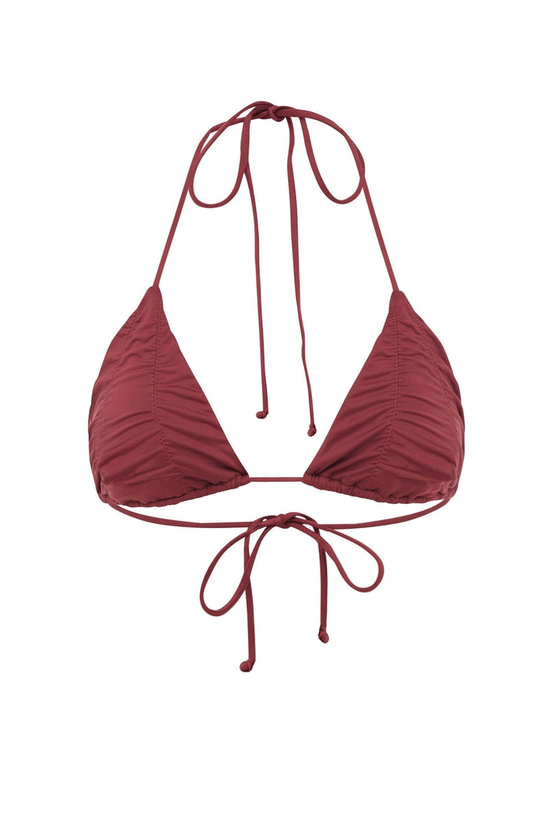 bikini top rusty pink best eco swimwear