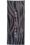 black designer tiger print pilates towel