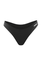 high waist black cheeky bottom bikini