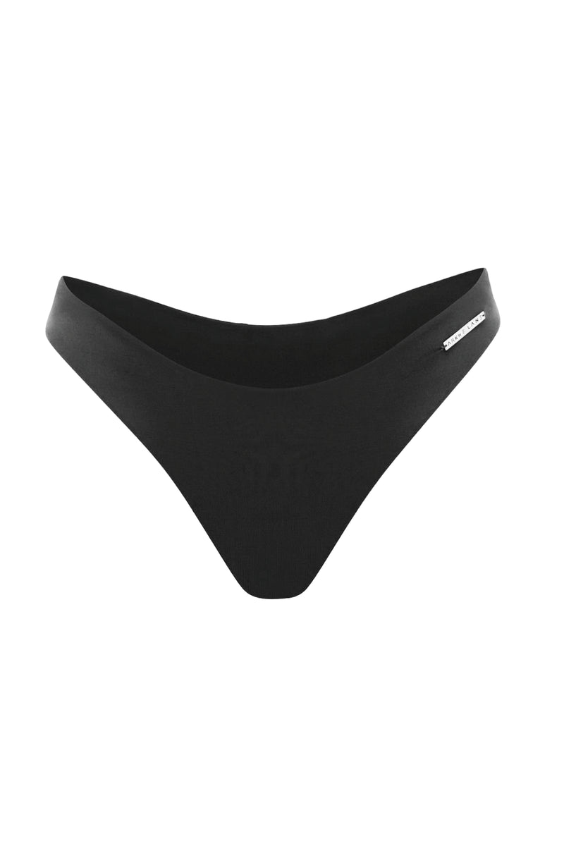 high waist black cheeky bottom bikini