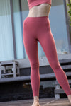 cropped pink leggings phone pocket