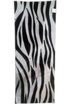 designer tiger print recycled towel black white back