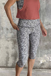 tiger print capri tights