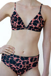 LEOPARD PRINT BIKINI top and high wait bottoms
