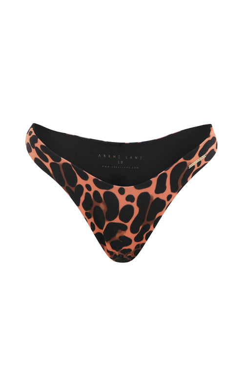 leopard print bikini cheeky bottom eco