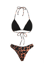 leopard print bikini cheeky bottom eco