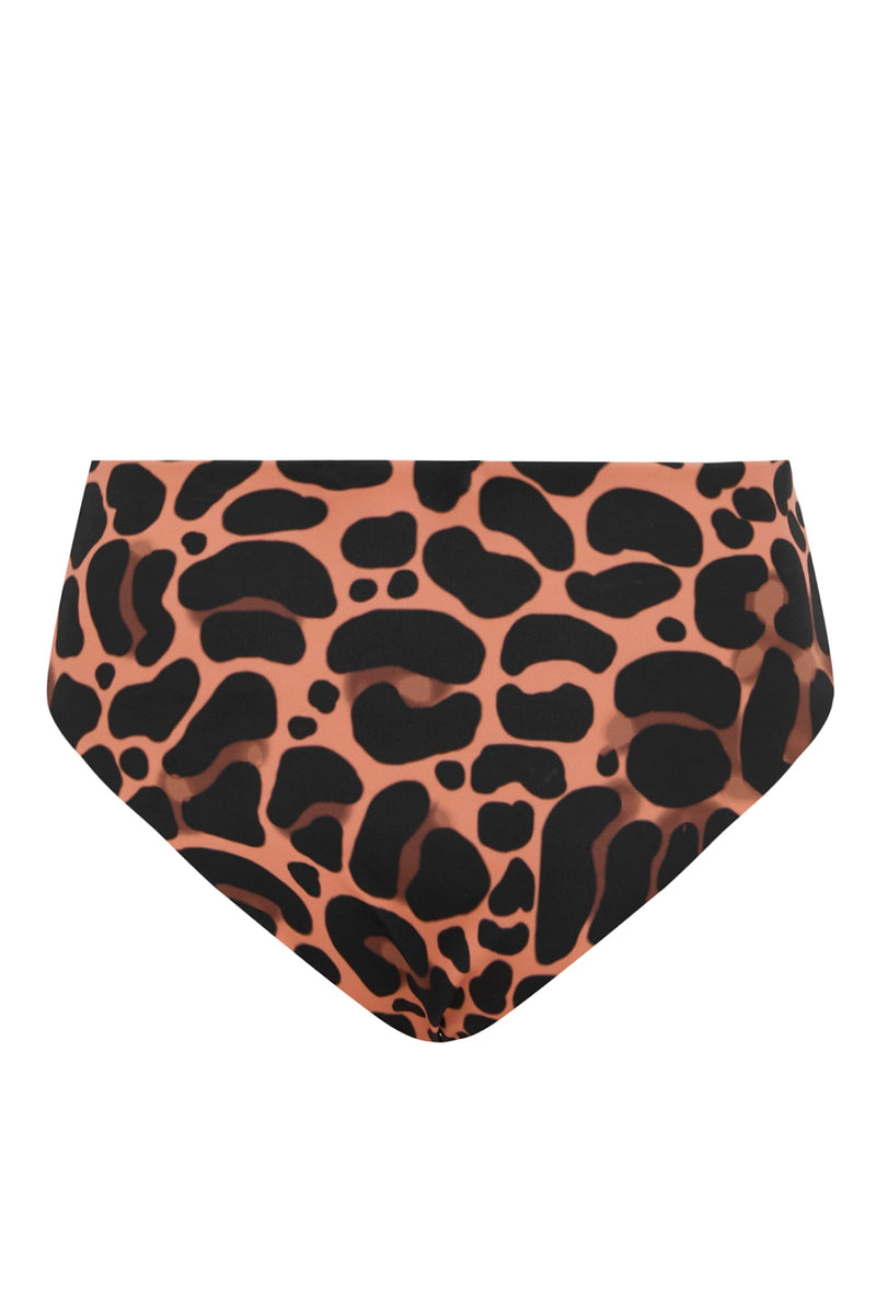 Angel High Waist Bikini Bottom Leopard Print