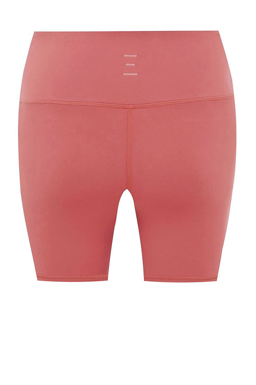 rusty pink bike shorts with pocket for phone
