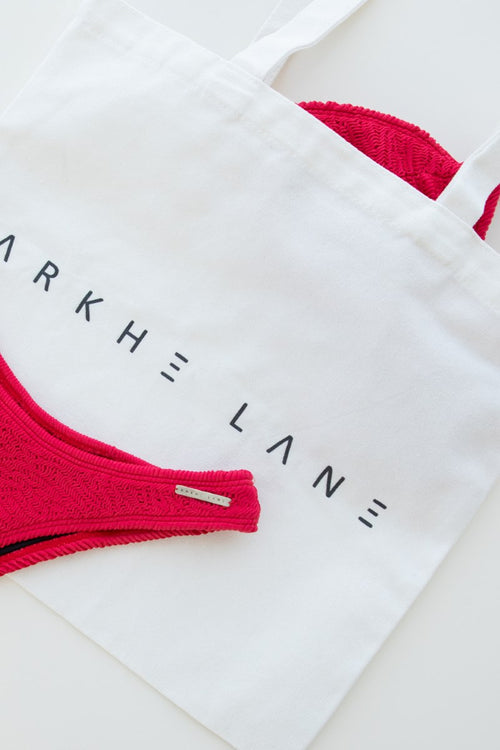 ARKHE LANE activewear TOTE with crinkle bikinis