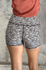 Rise One Pocket Womens Shorts Tiger Print
