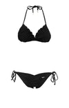 australian designed black tie scrunch butt bikini