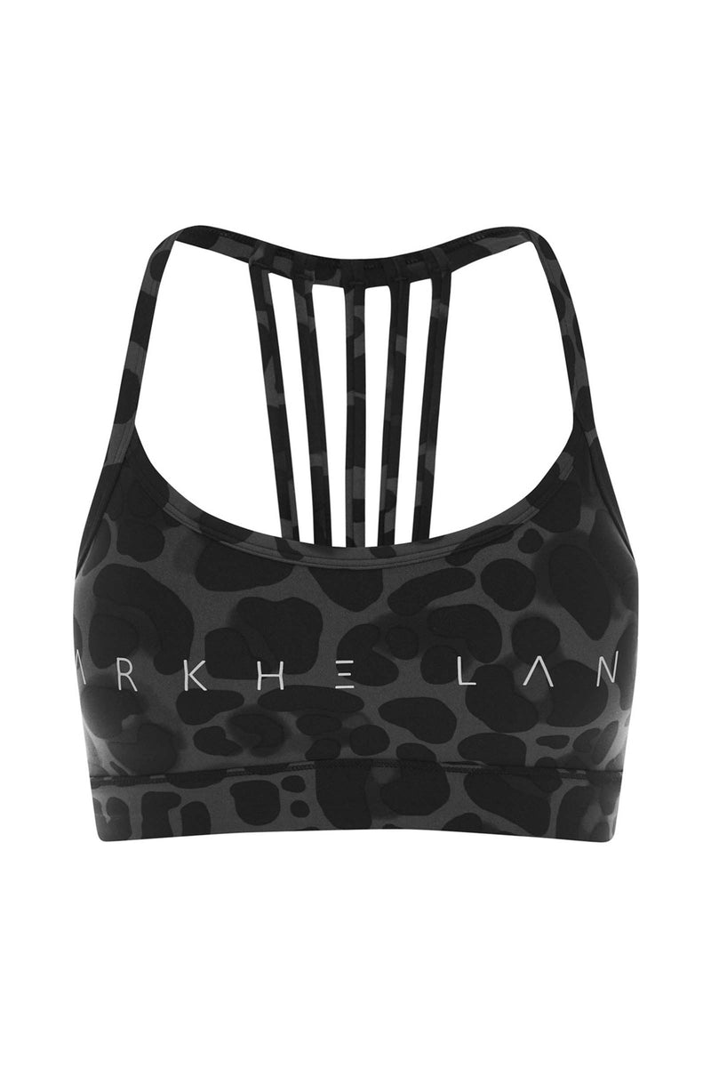 best grey leopard crop top