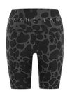womens activewear best grey leopard bike shorts