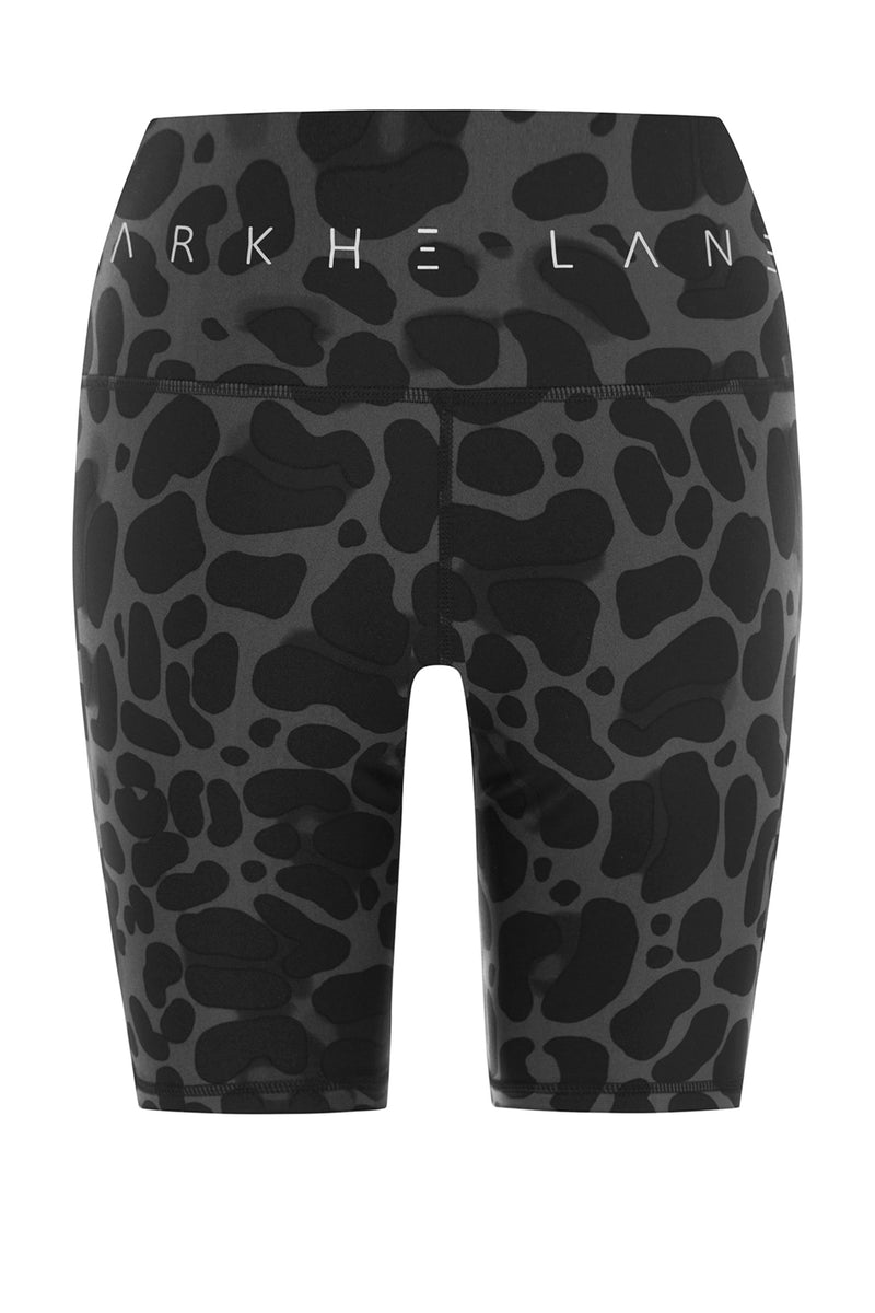 womens activewear best grey leopard bike shorts