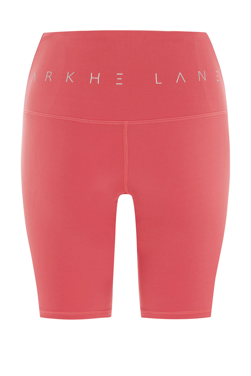 water melon red crop top bike short tight with pocket